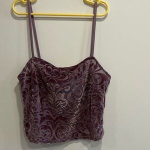Velvet Purple Camisole Top